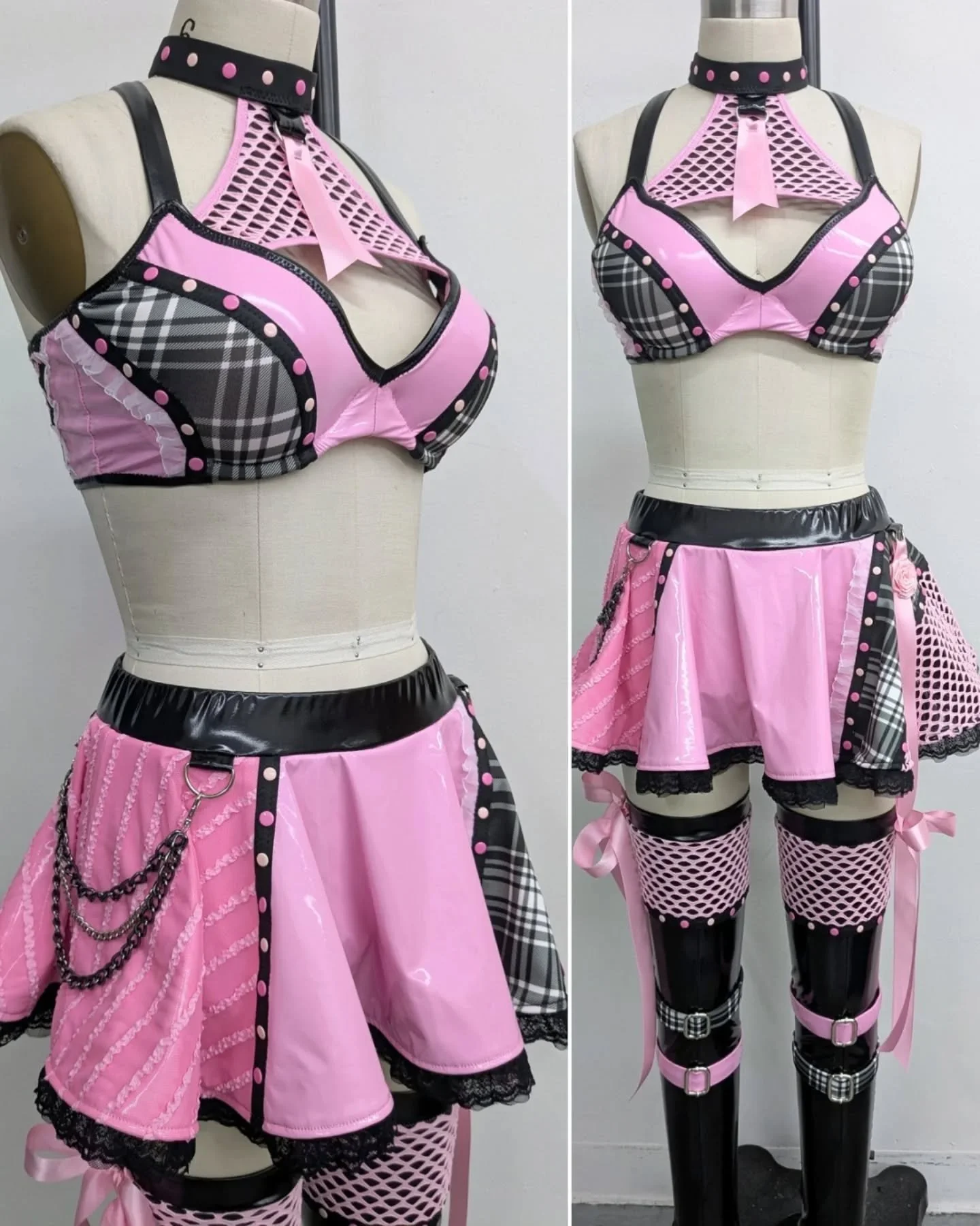 Cute... But maybe crazy?! Newest gear designed and made for @tatumpaxley_wwe 
🩷🖤🩷
#wwe @wwe #nxt @nxt #womenswrestling #prowrestlinggear #customwrestlinggear #wrestinggear #tatumpaxley