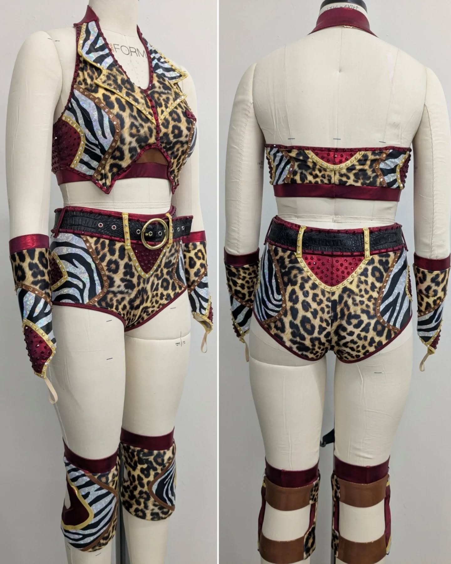 Wild thing! New gear designed and made for @jamiehayter ! 
🤎❤️💛❤️🤎
#aew #AEWWorldsEnd #jamiehayter #prowrestlinggear #customwrestlinggear