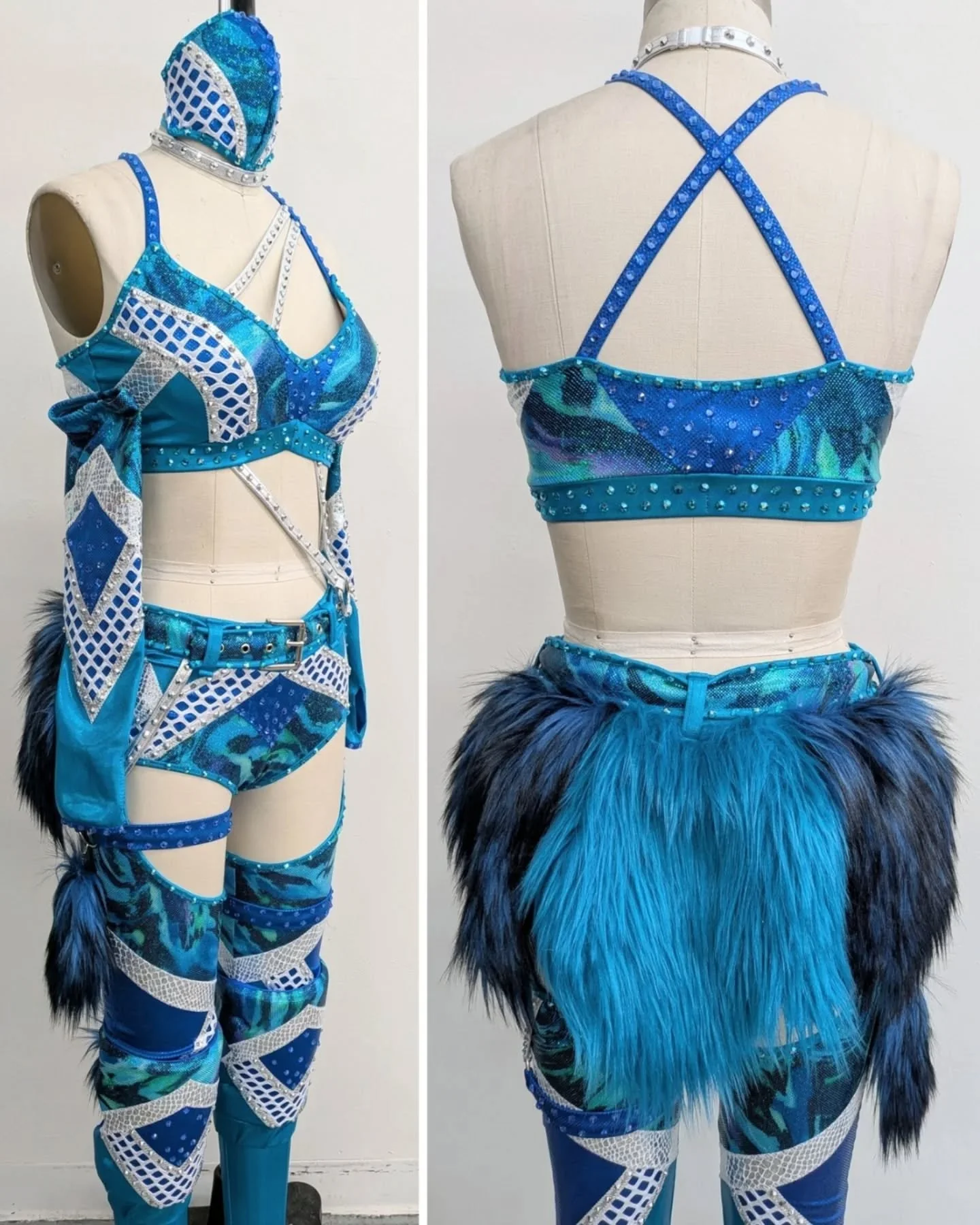 Close up photos of the new gear designed and made for the Beautiful Madness @0221giulia !!
🩵💙🩵
#wwe @wwe #smackdown #customwrestlinggear #prowrestlinggear #wrestlinggear