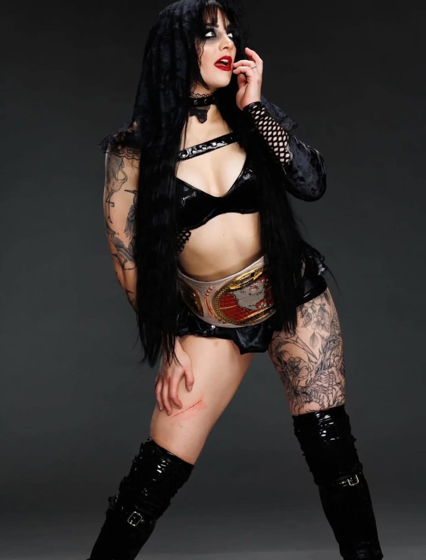 A little something darker for her coffin match! @tatumpaxley_wwe ! 
🖤🖤🖤
#nxt @nxt #tatumpaxley #wwe @wwe #womenswrestling