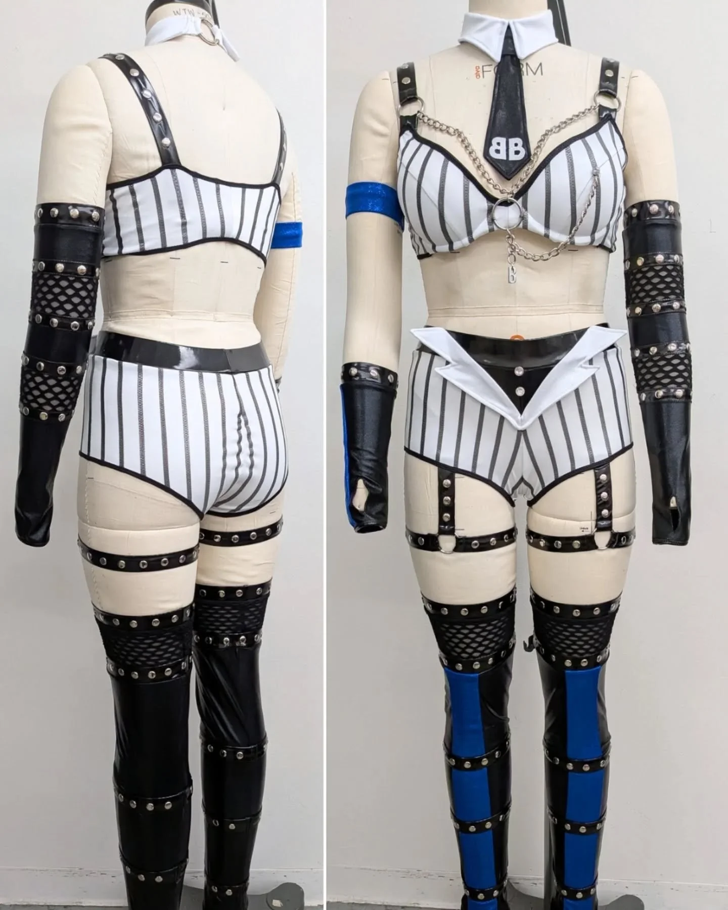So smooth! New gear for @briana_brandy for SNME last week!! Loved seeing the whole look come together with @miayimofficial and @jadecargill 
🤍🩶🤍
#SNME @wwe #wwe #smackdown #prowrestlinggear #customwrestlinggear