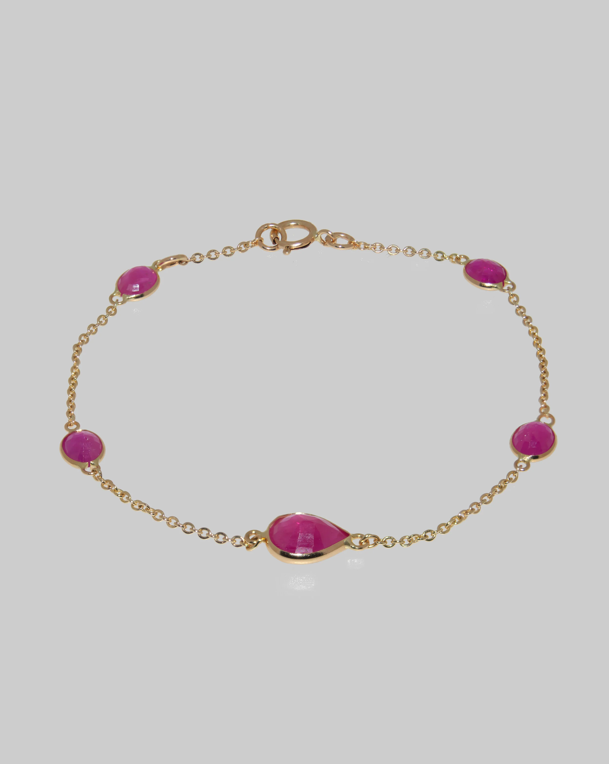14K Yellow Gold and Ruby Bracelet £500