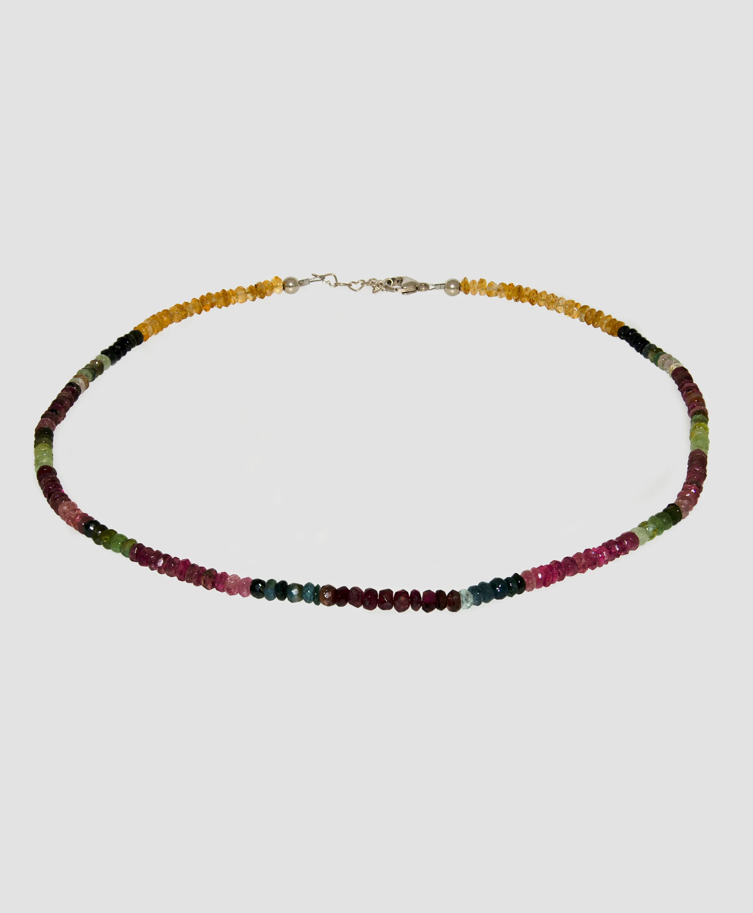 Multicolour Tourmaline Bead Necklace £150