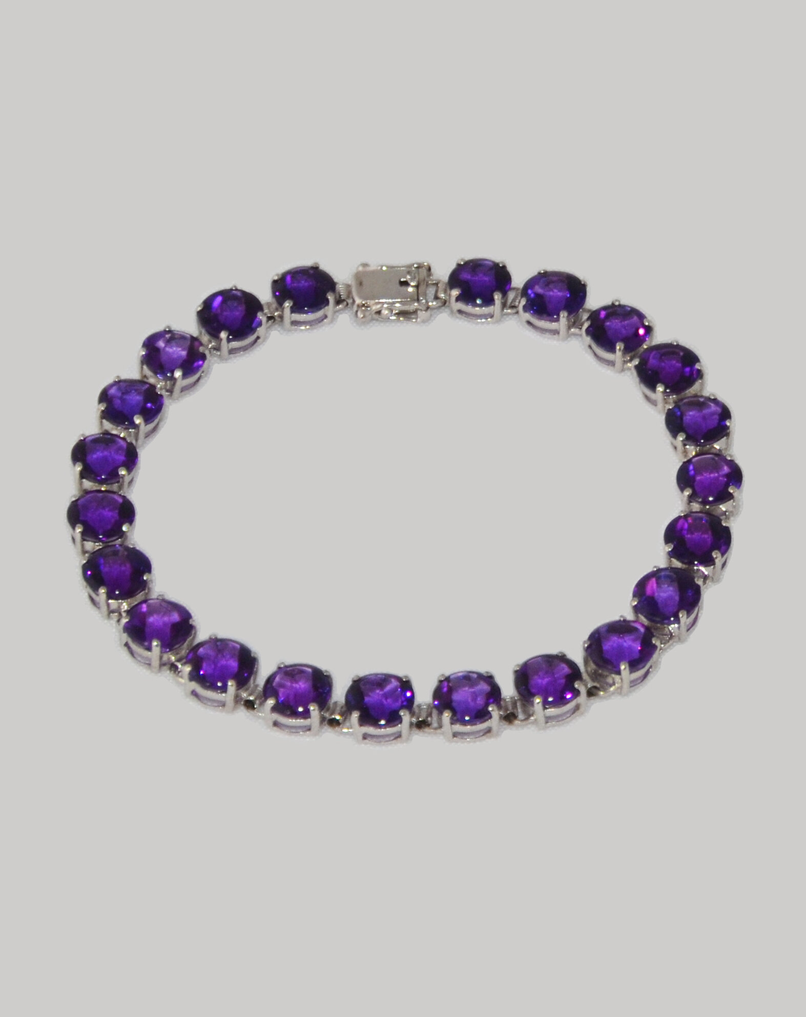 Silver and Purple Stone Bracelet £50