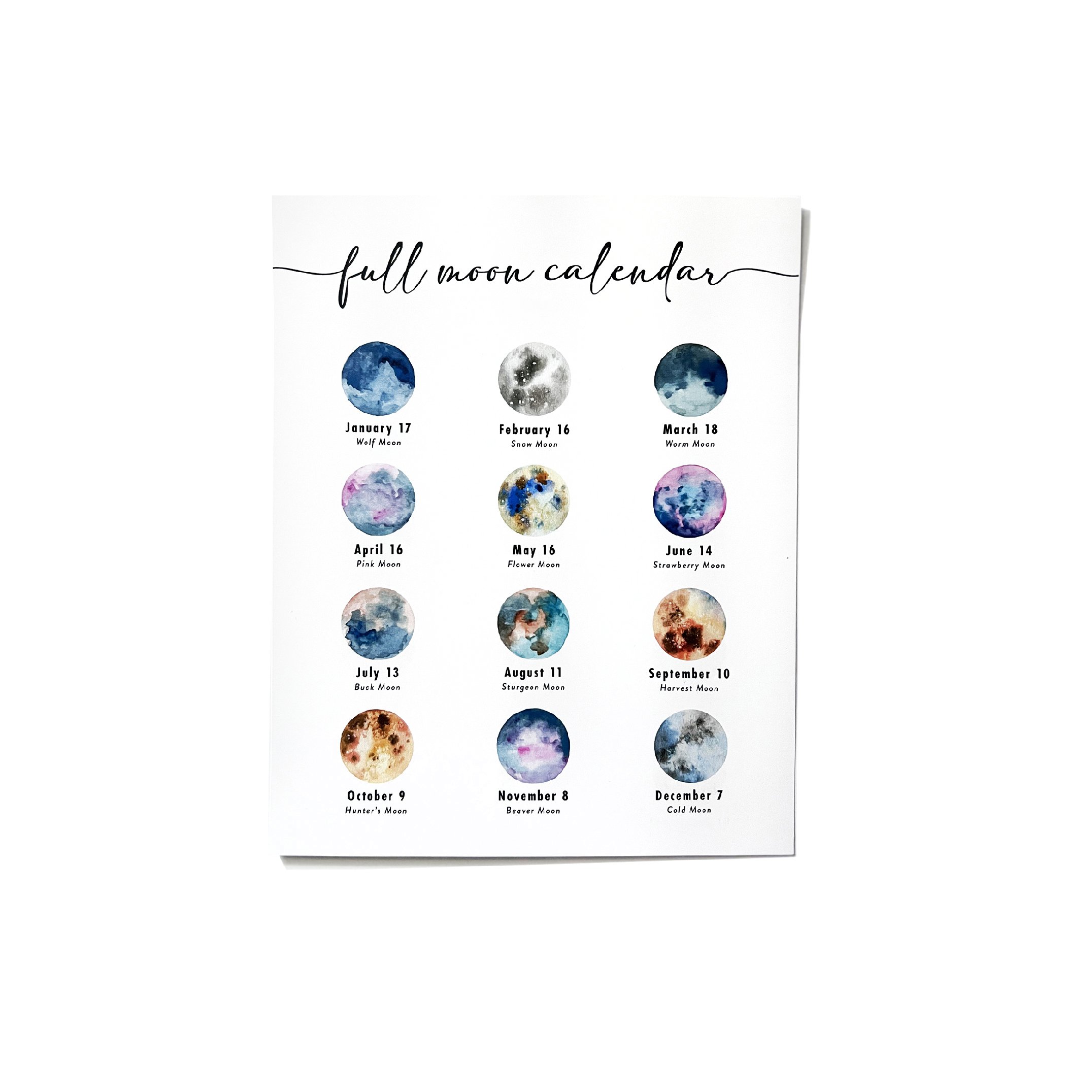 Full Moon Calendar
