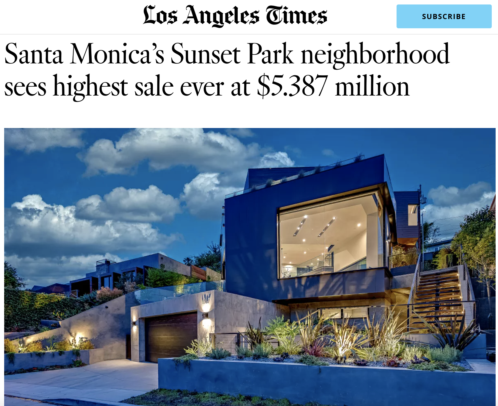   LA Times Press Release  