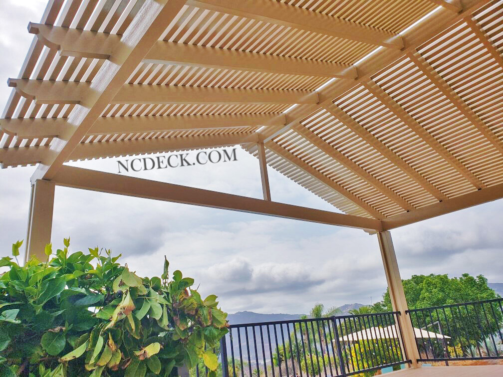 Gabled Aluminum Lattice Cover