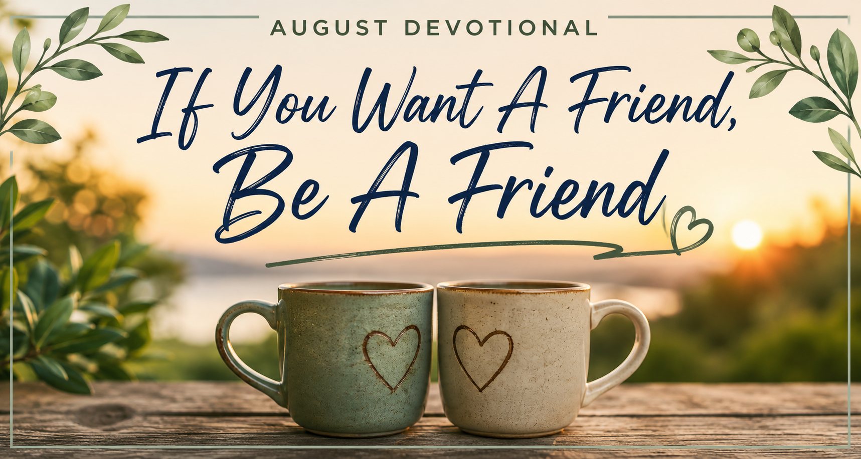 If You Want A Friend, Be A Friend
