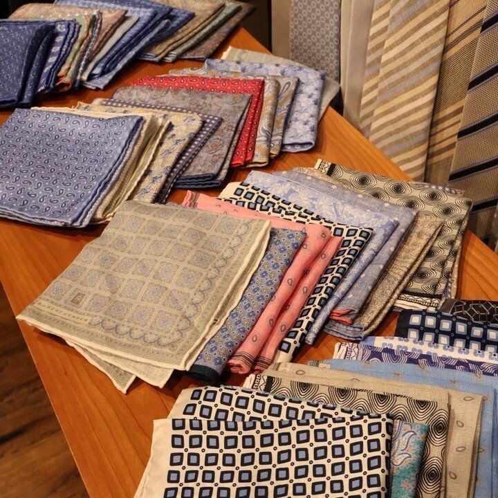 How&rsquo;s your pocket game? Great selection in the shop! ​​​​​​​​​
__

#mobleyandsons #shopmobleyandsons #shoplocal #dresswell #pocketsquare #pocketsquares #pocketstyle #classicstyle #classiclook #elevatedlook #lovewhatyouwear