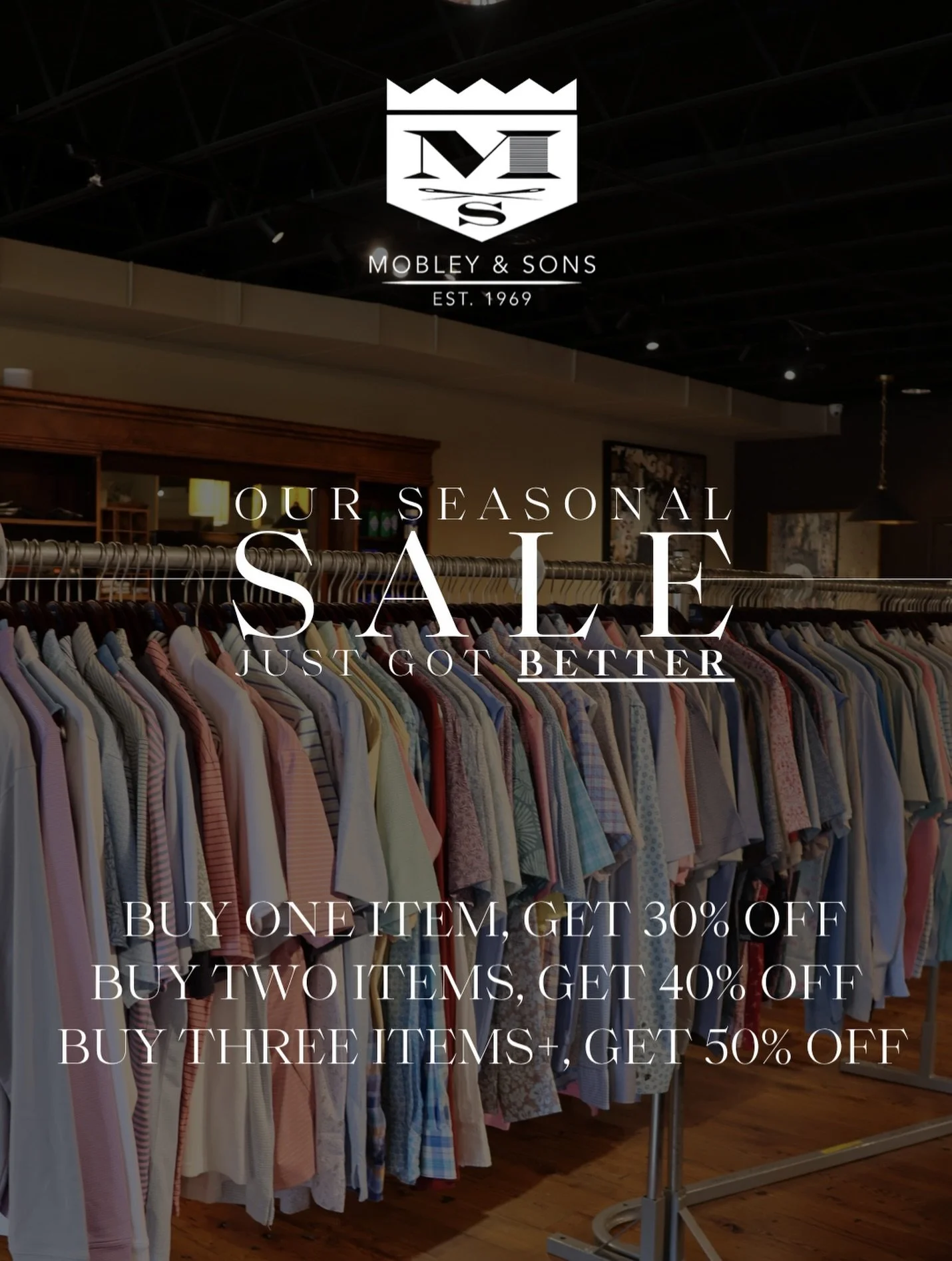 You read that right! Our SALE just got even better&hellip;

See you at the shop! 🏷️