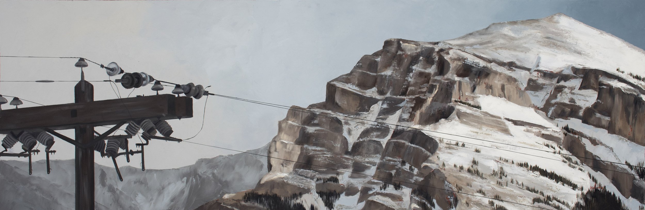  Pascale Ouellet “Something In The Way #9”  72"x24” Oil and Cold Wax on Canvas $4762 