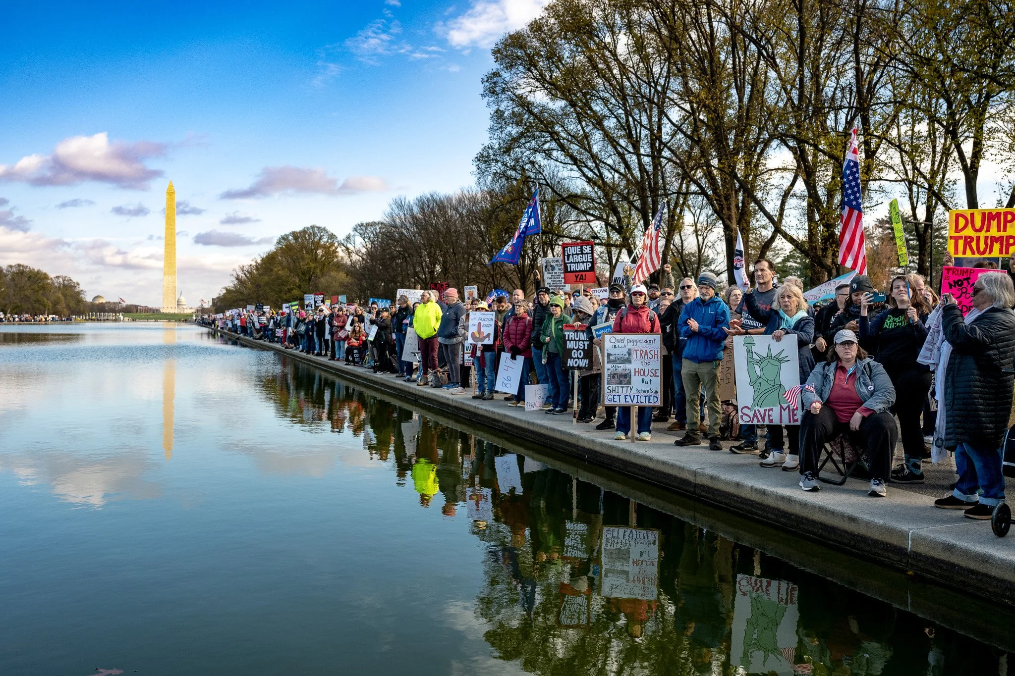 Protest demanding Democrats "Impeach Convict and Remove" Donald Trump Nov 22, DC