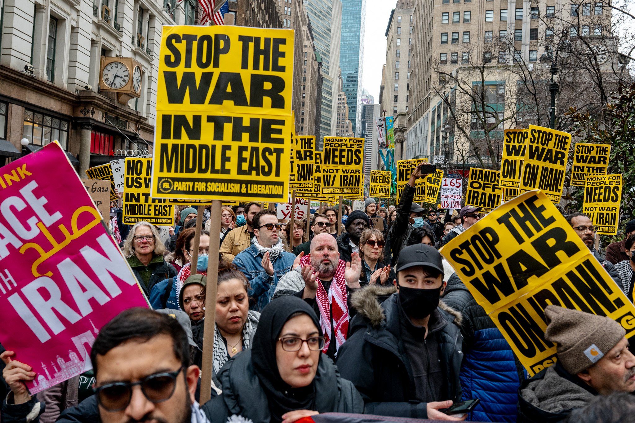 Stop the War. Protesting Iran bombing, March 2026