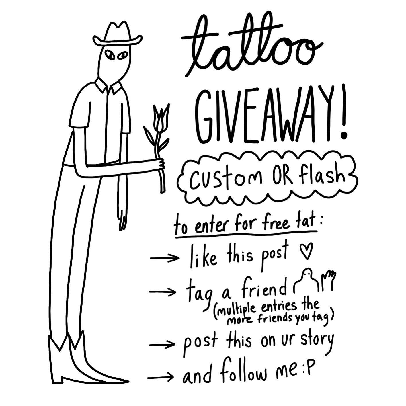 🌷GIVEAWAY🌷
custom or flash or anything u want!
Hi peeps of mtl!! I&rsquo;ve just moved here from Vancouver and it&rsquo;s been a lil tricky finding clients since most of my following is van folks&hellip; sooo if you wanna help a girl out and share 