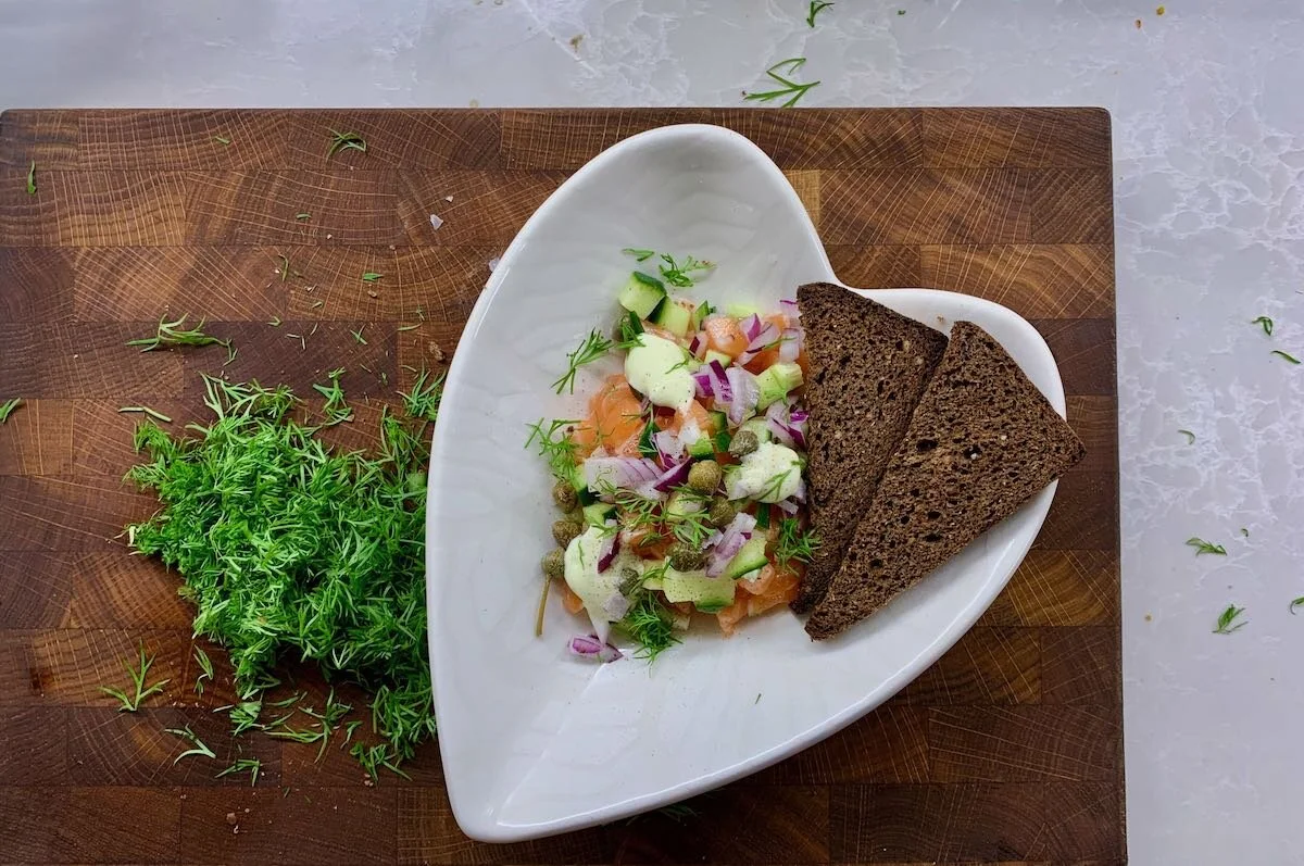 Ihan paras lohitartar wasabimajoneesilla