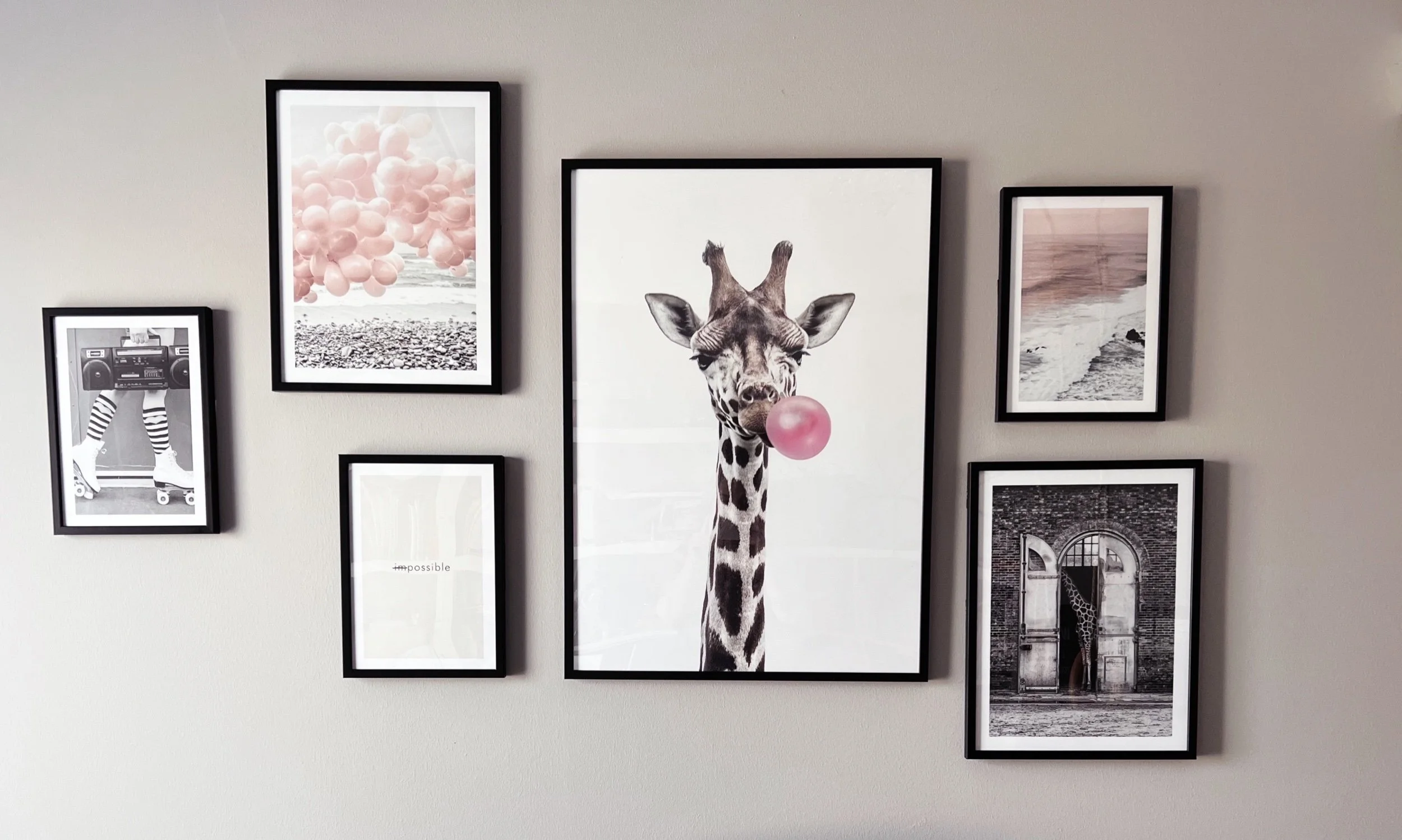 Tauluseinä lasten huoneeseen