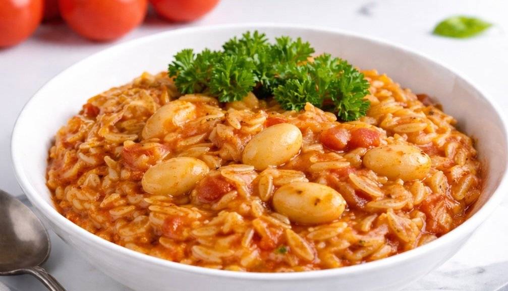 Herkullinen valkopapu-risonipasta