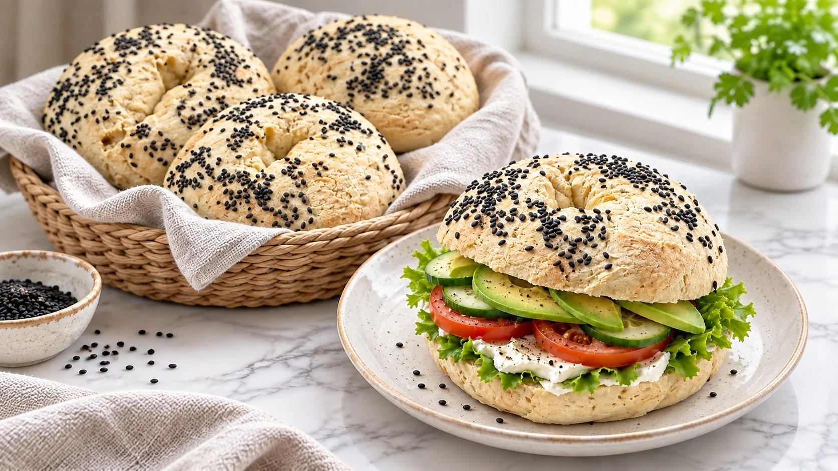 Tofu-bagelit