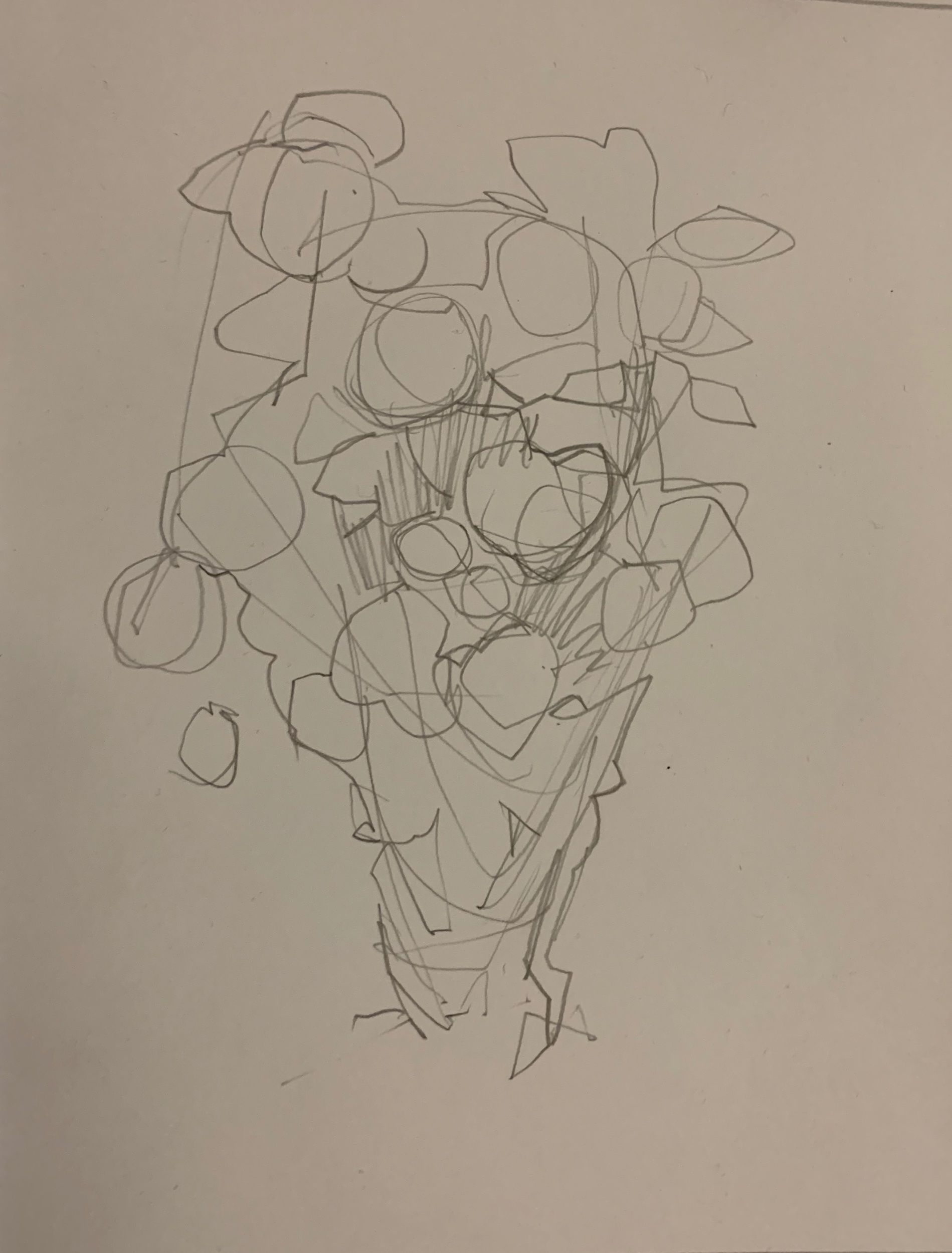 First impression on hot press paper. Using Faber Castell 8B jumbo pencil