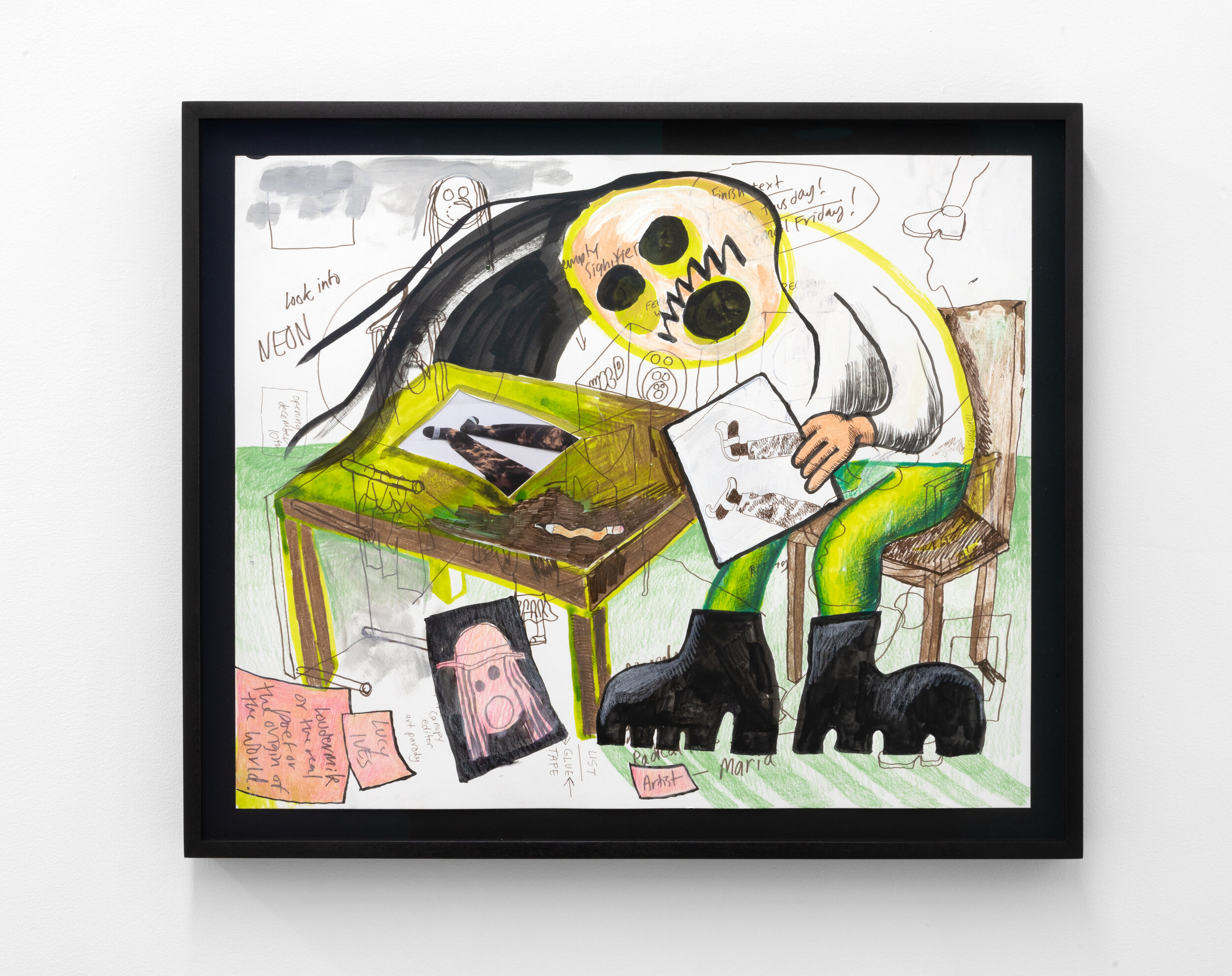 Walter Scott, The Writer’s Table, 2019. Courtesy Cooper Cole Gallery.
