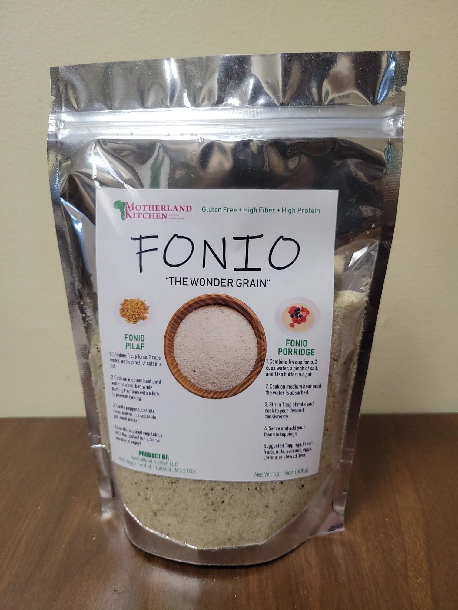 Motherland Kitchen Fonio "The Wonder Grain"