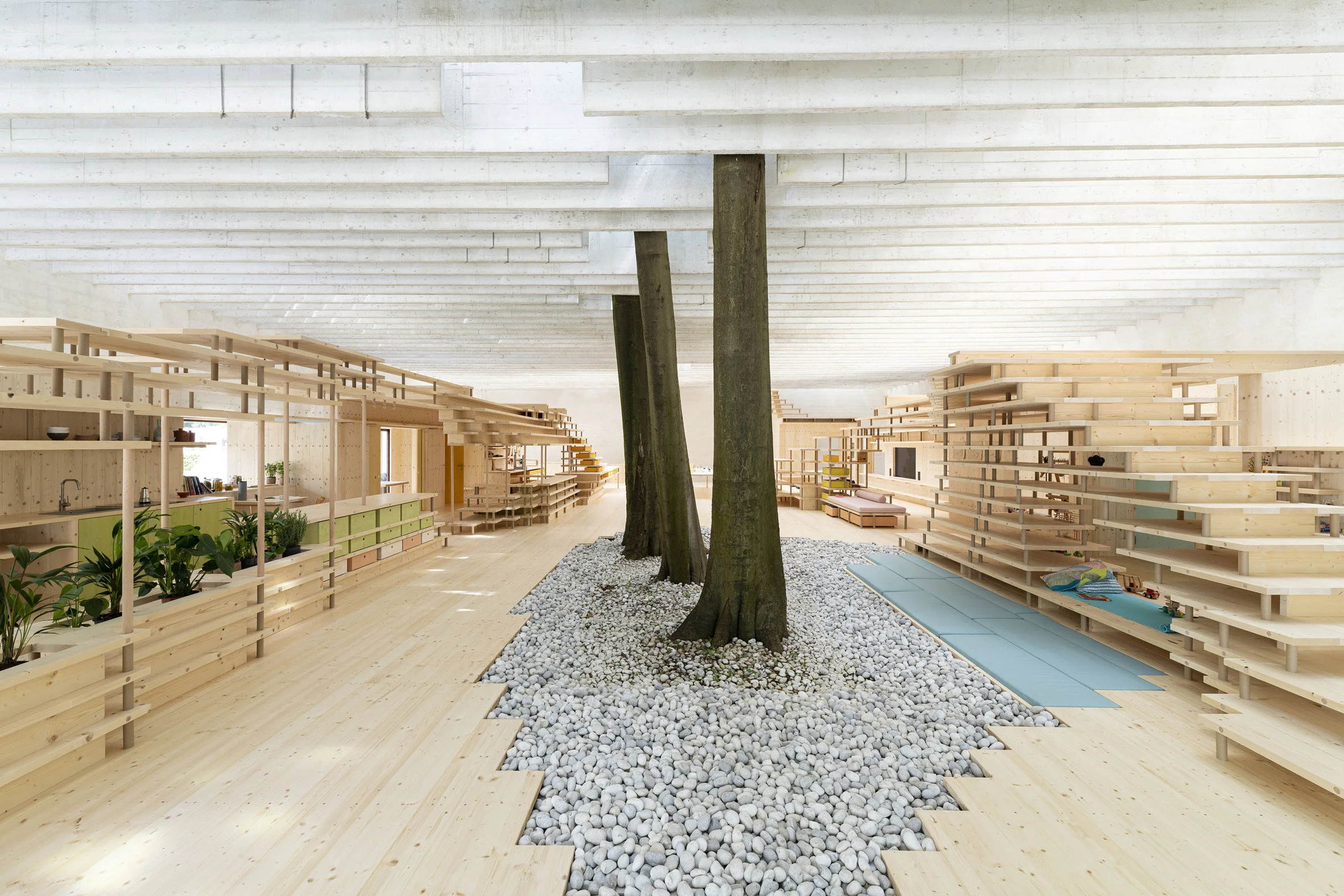 El pabellón nórdico de la Bienal de Arquitectura de Venecia es un modelo de vivienda compartida a gran escala