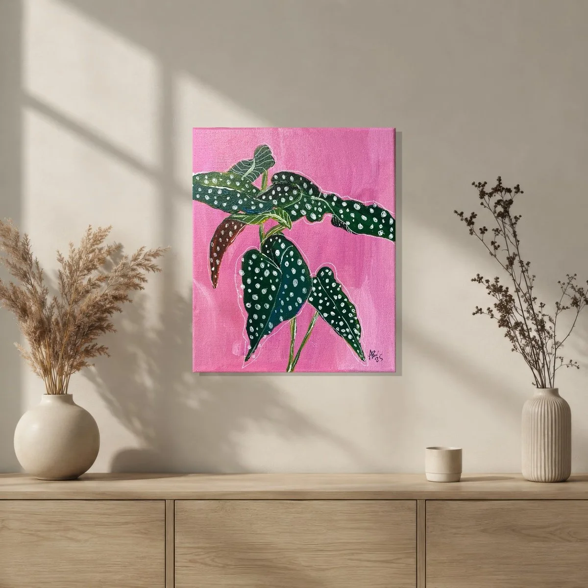 Begonia Original Painting