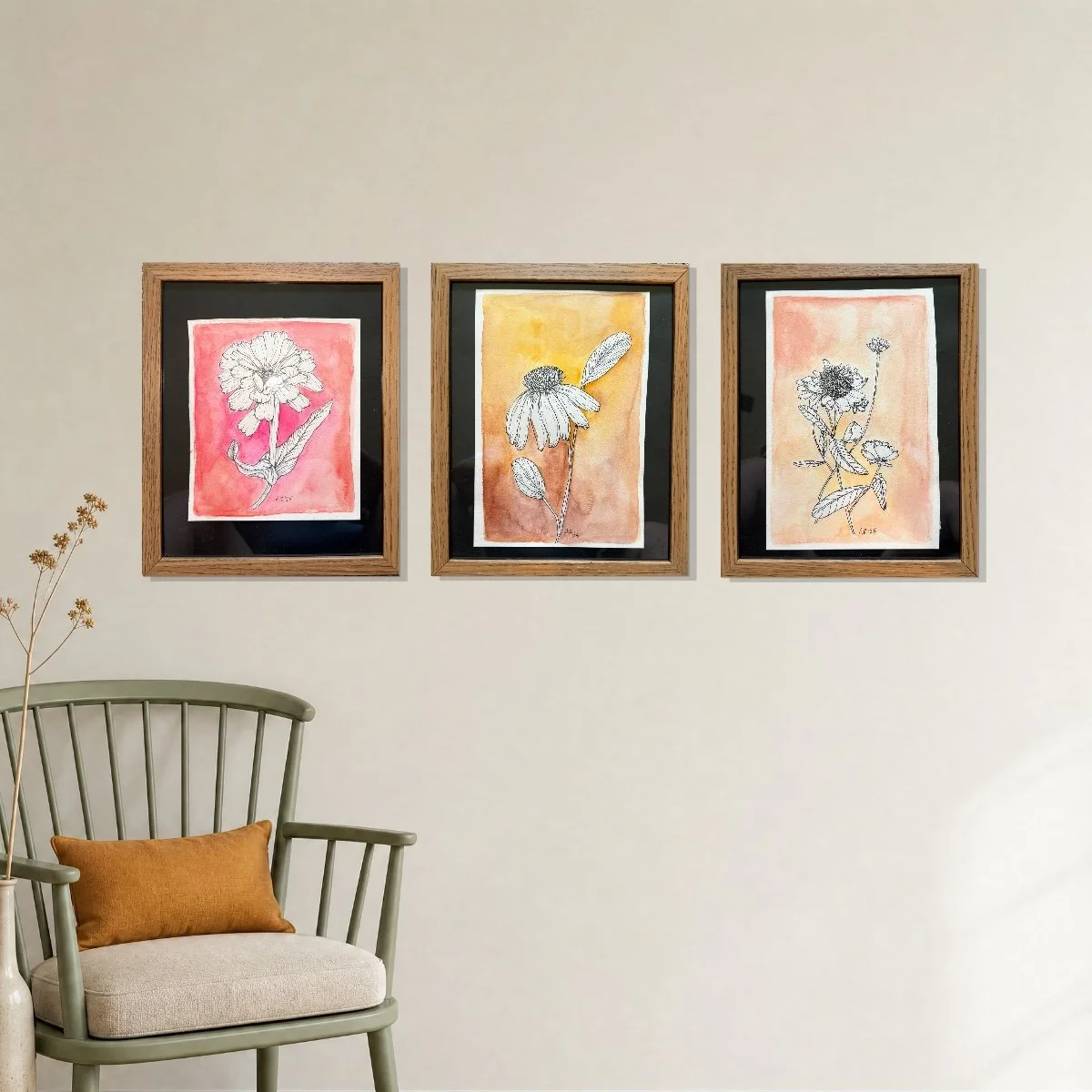 Trio Set Original Painting