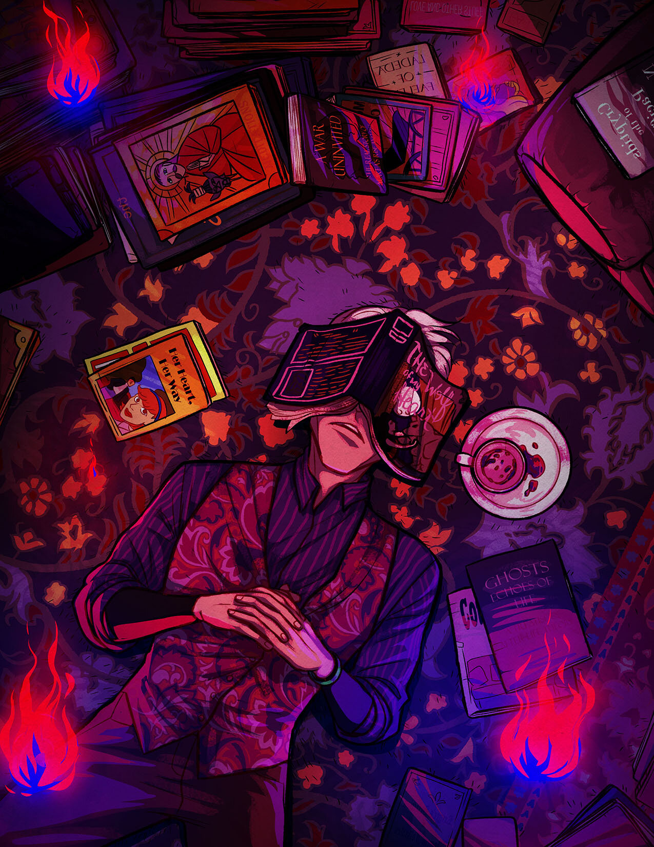He's Very Busy With His Reading