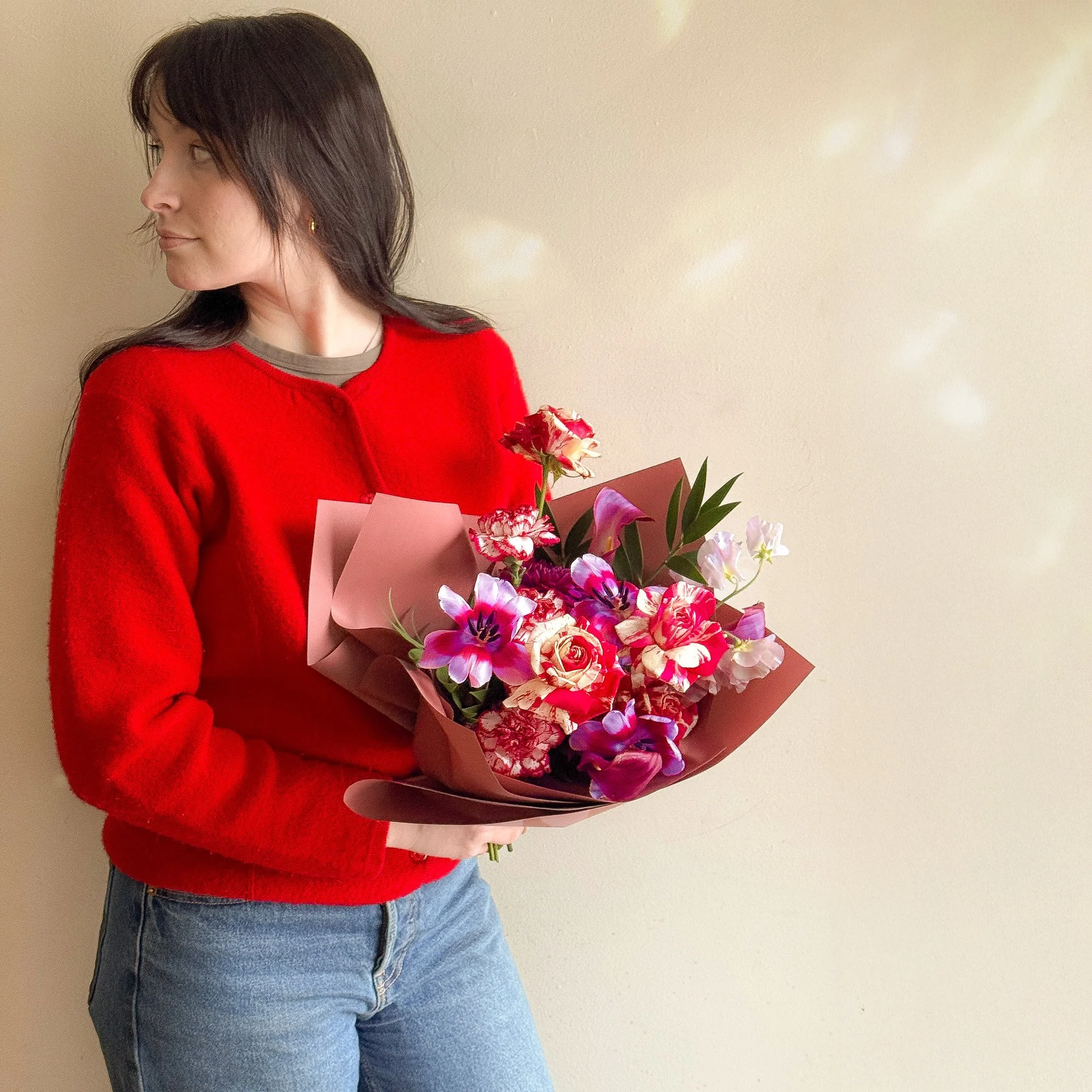 Ruby Wrapped Handtie - Pickup Only