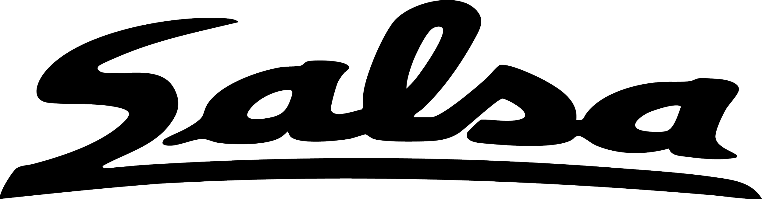 Black-and-white illustration of the word 'Salsa' written in a stylized, cursive font.
