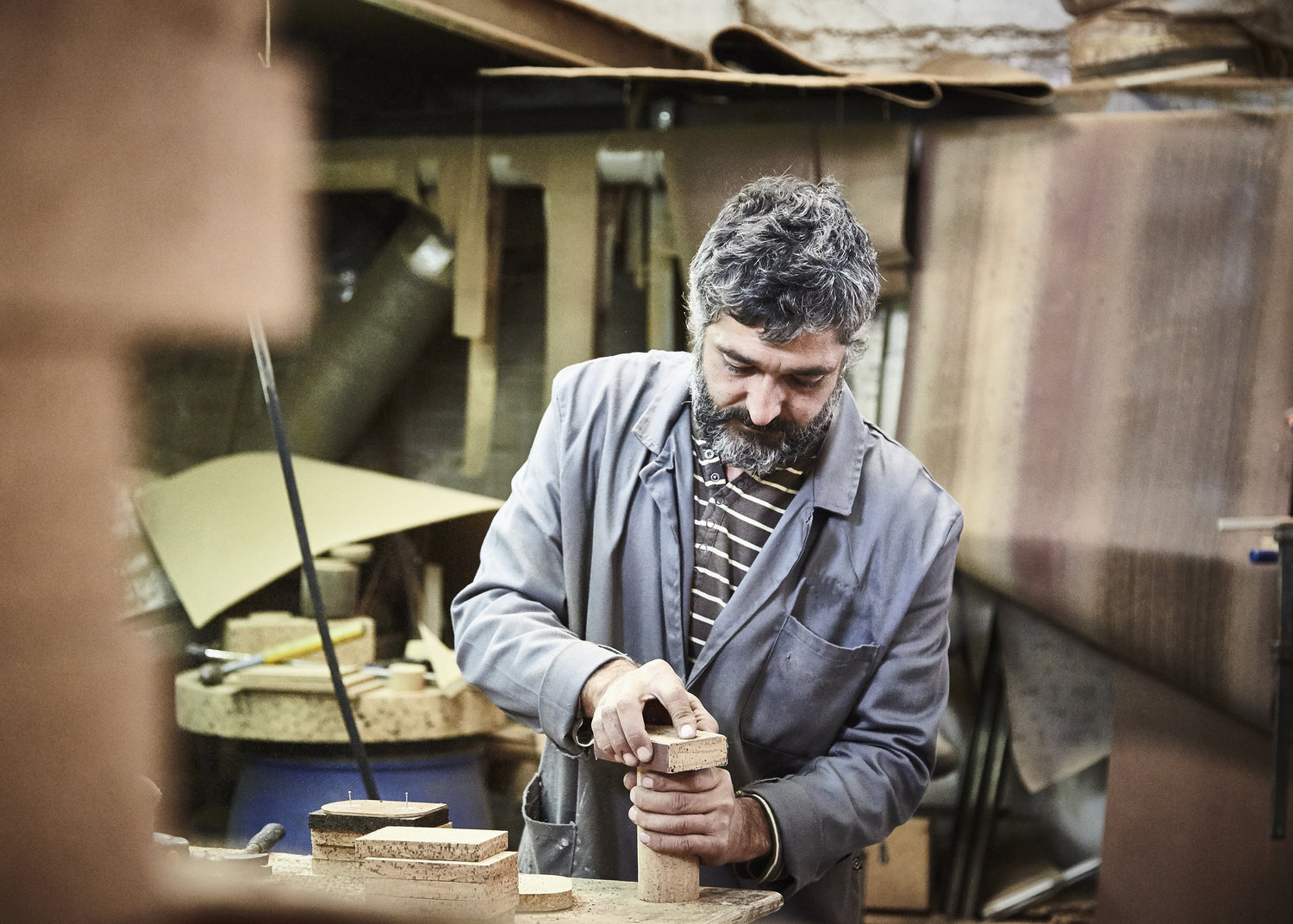 Cork Maker-Maker sanding.jpg