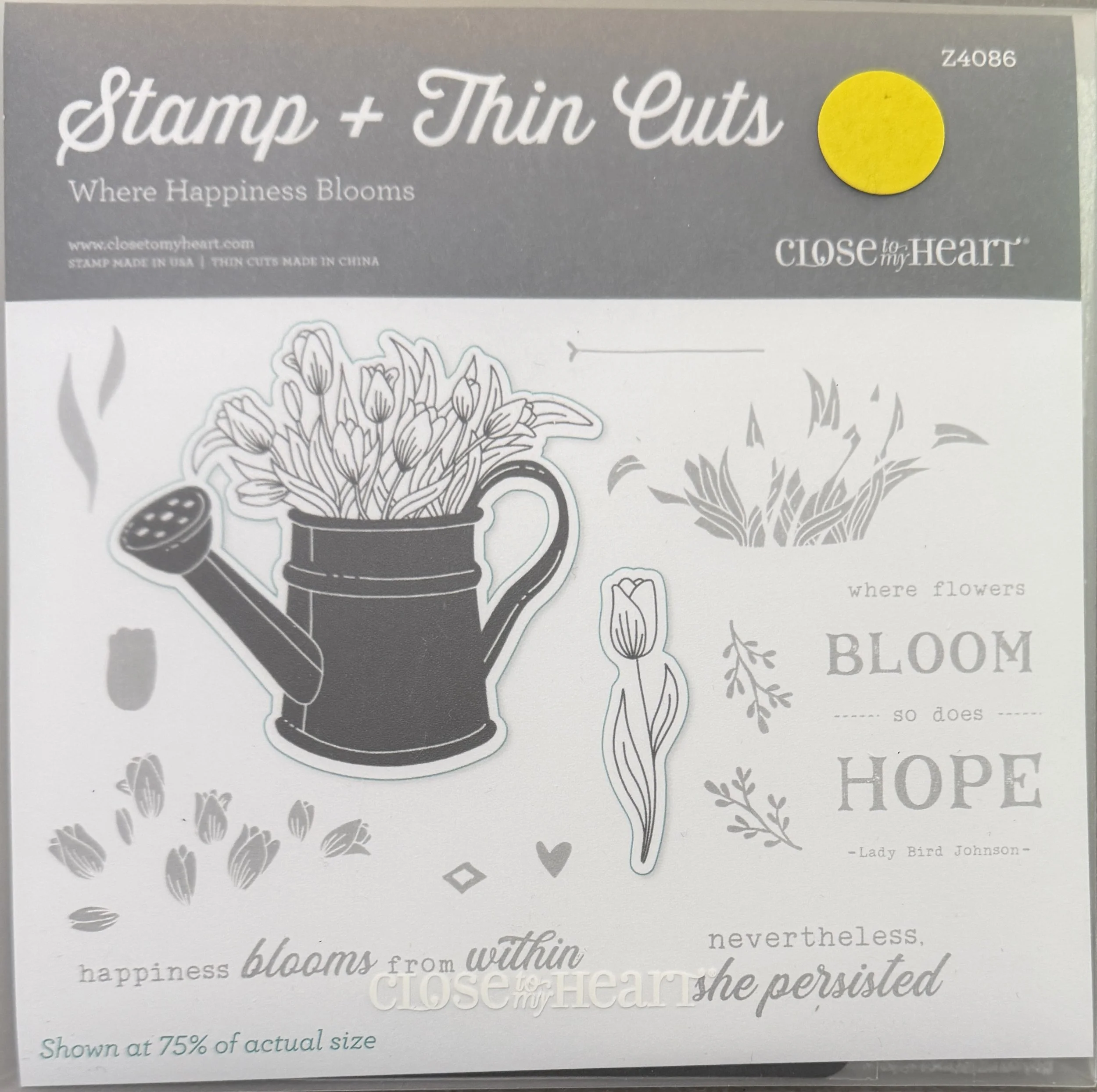 WHERE HAPPINESS BLOOMS - Z4086