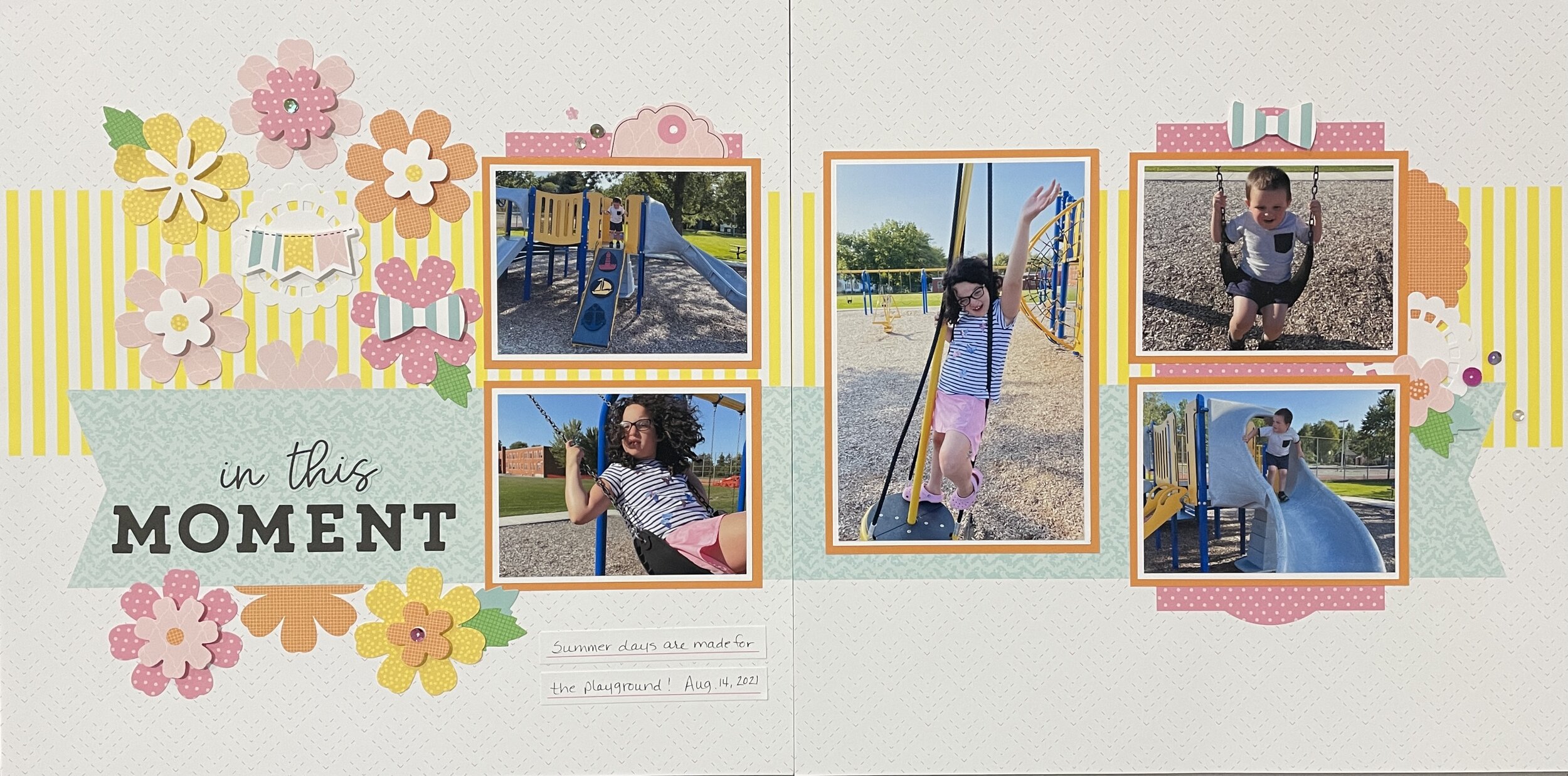 Our Moments Scrapbook Layouts