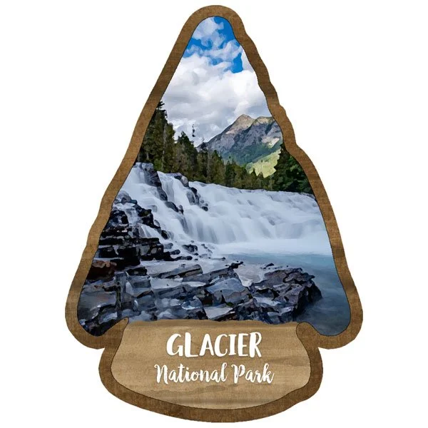 GLACIER BAY NATIONAL PARK Watercolor Laser Cut