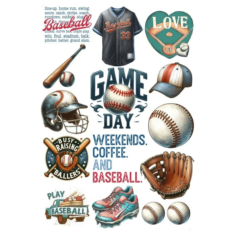 GO BIG SPORTS - BASEBALL LASER CUT EPHEMERA