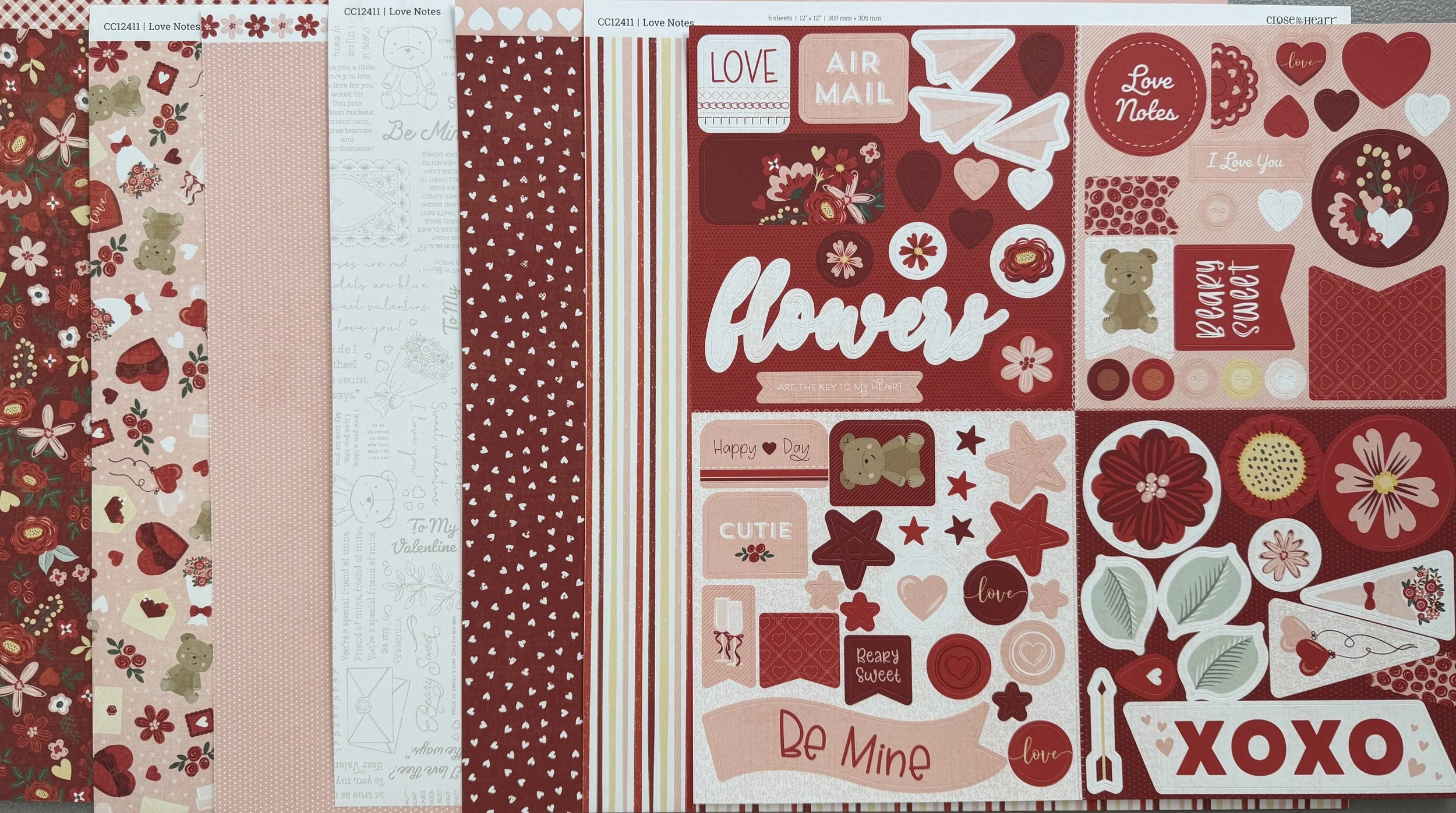 LOVE NOTES Paper Packet and Sticker Sheet
