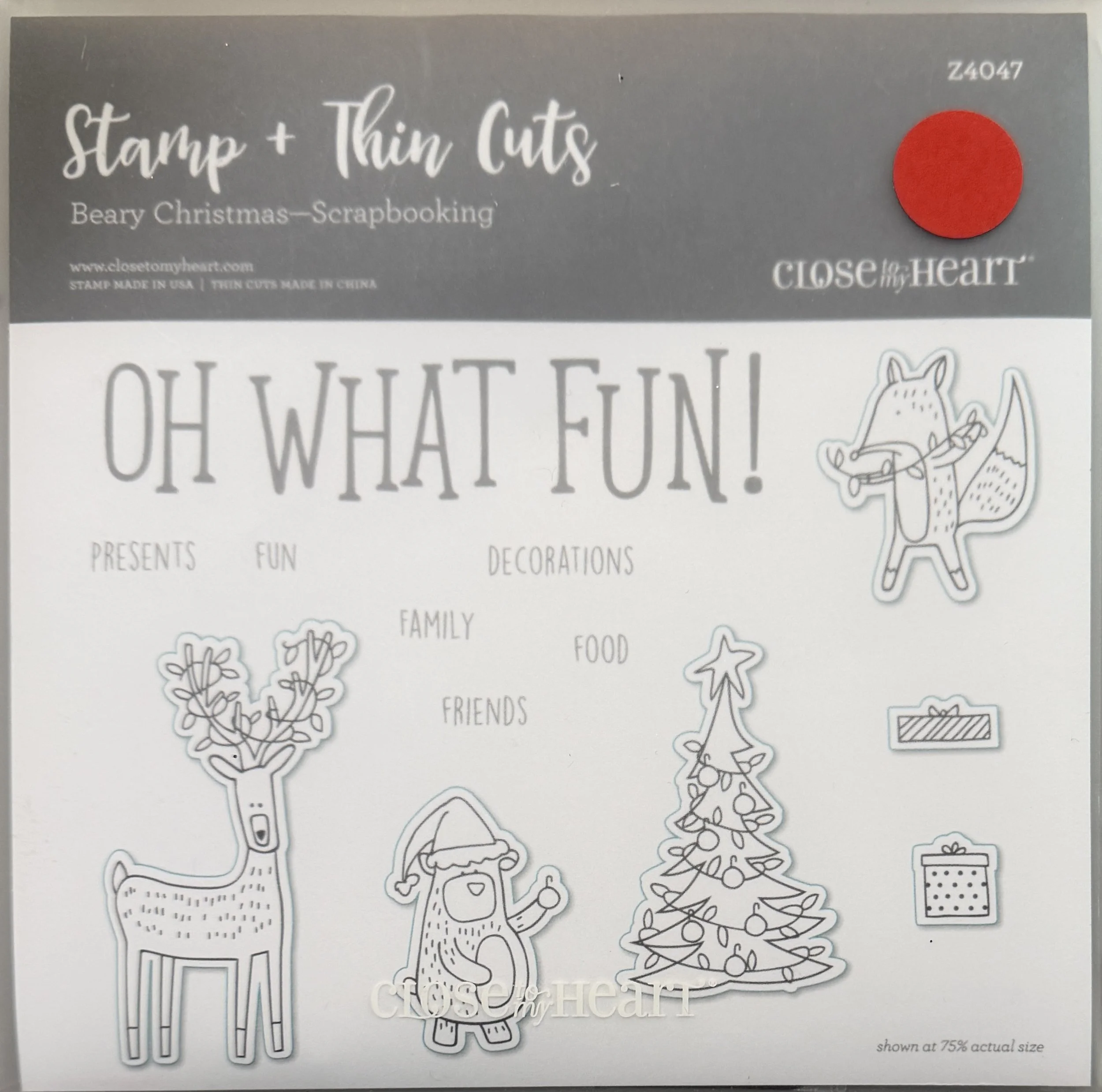 BEARY CHRISTMAS (Scrapbooking) - Z4047