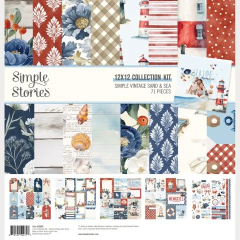 SIMPLE VINTAGE SAND & SEA 12X12 Collection Kit