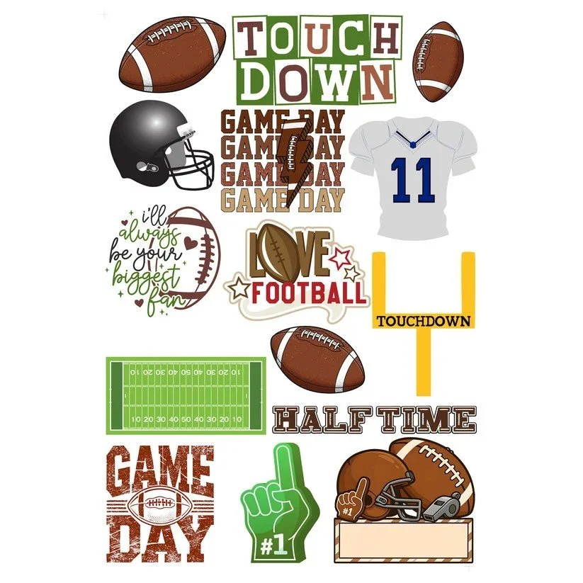 GO BIG SPORTS - FOOTBALL LASER CUT EPHEMERA