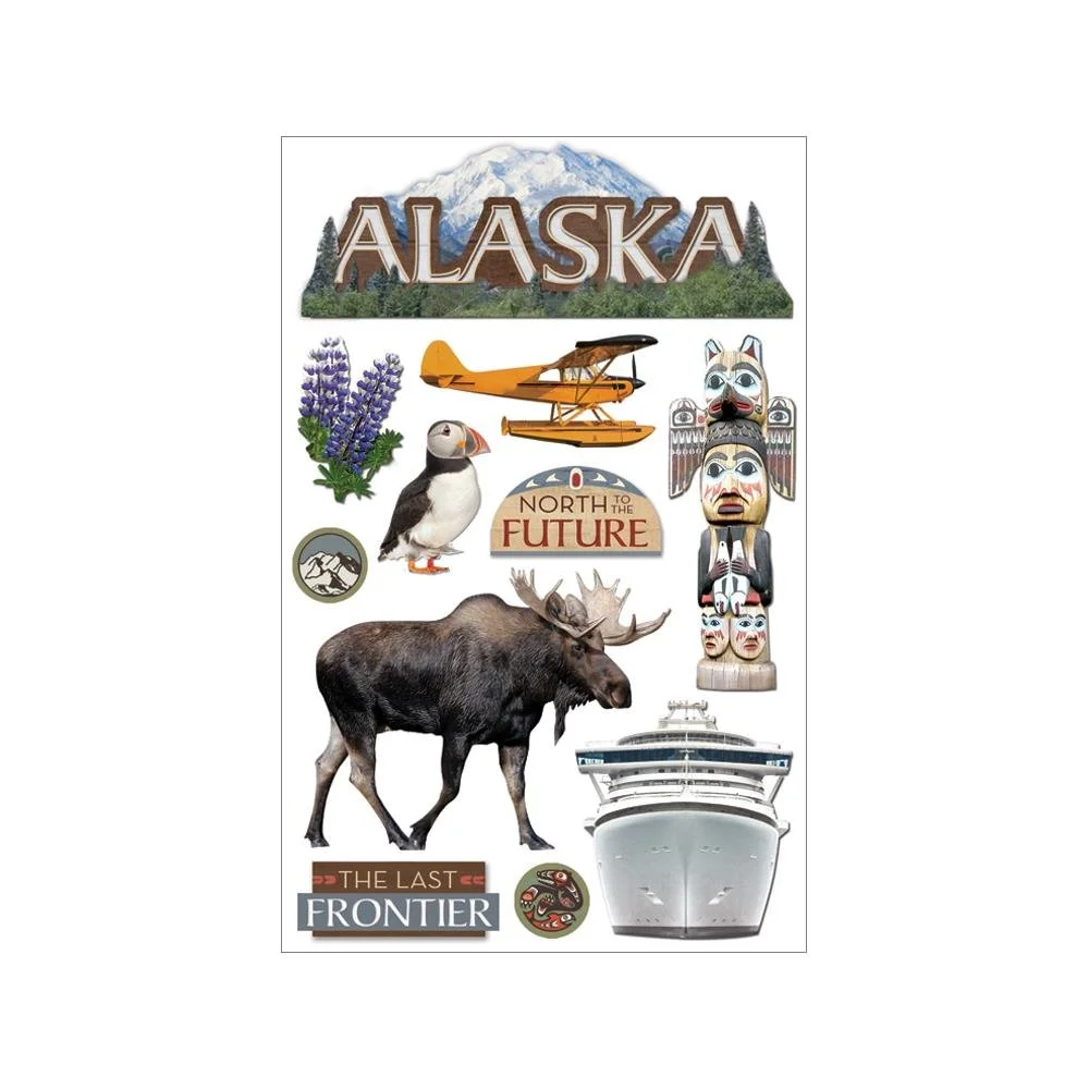 3D STICKERS - ALASKA