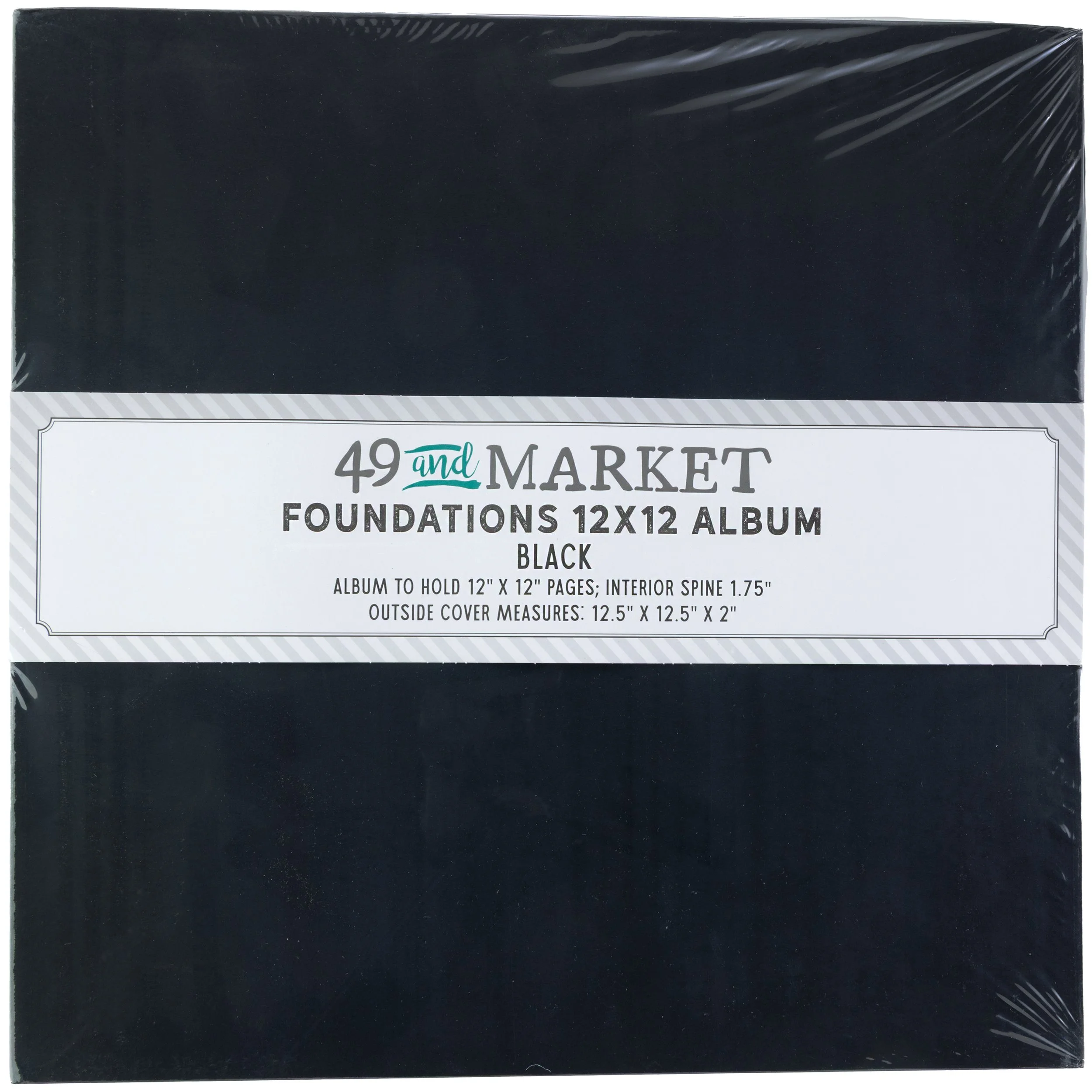 FOUNDATIONS 12X12 ALBUM - Black