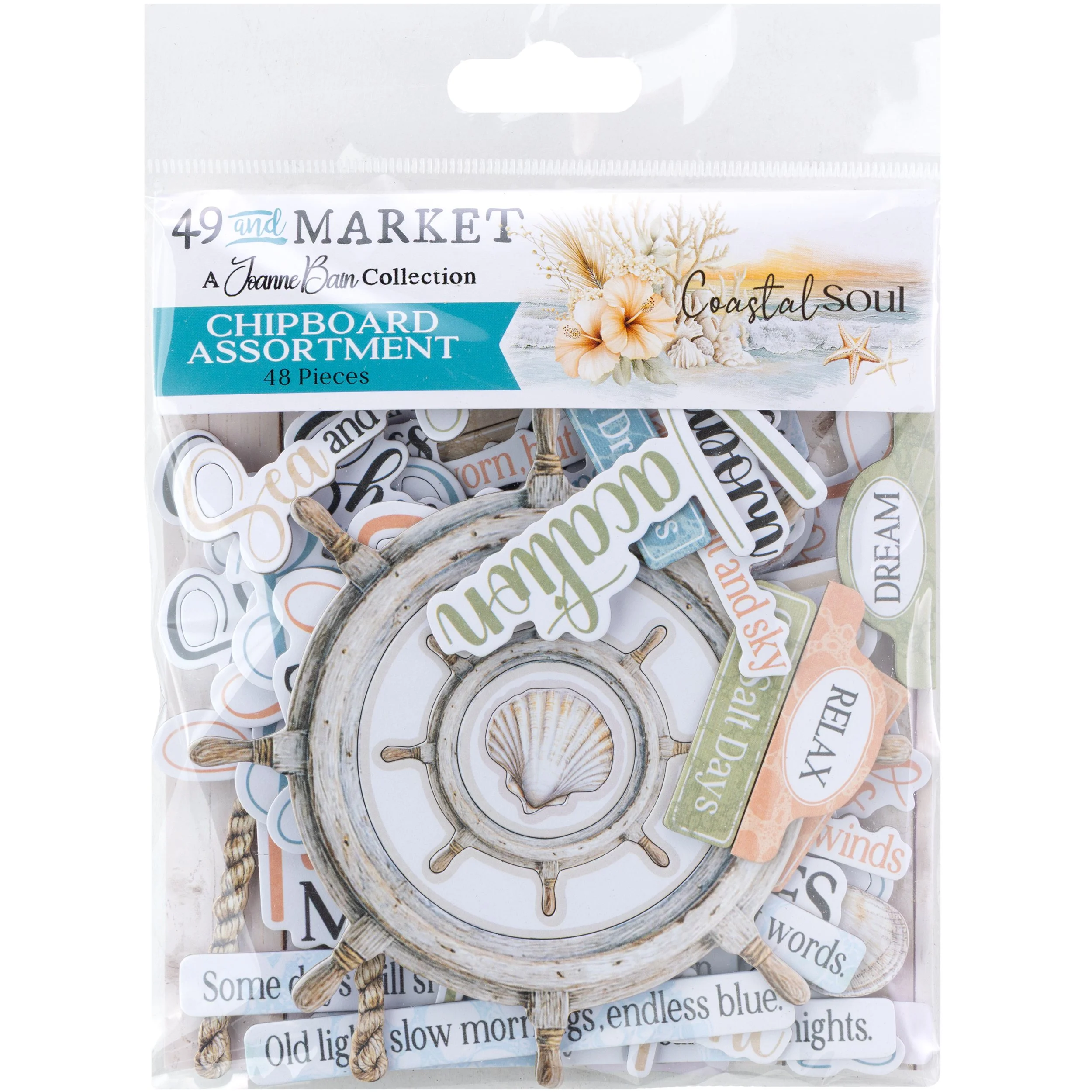COASTAL SOUL Chipboard Assortment