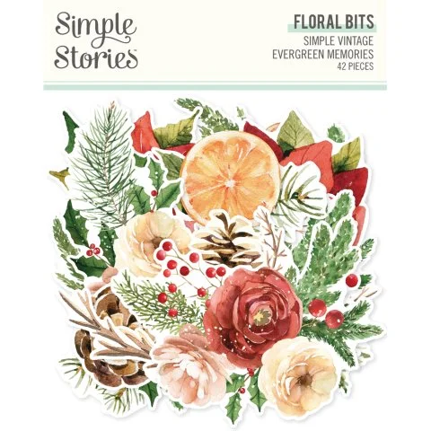 SIMPLE VINTAGE EVERGREEN MEMORIES Floral Bits & Pieces