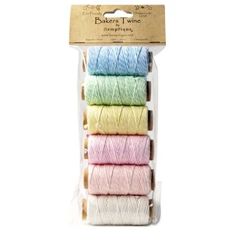 CREAMY PASTEL Baker's Twine Mini Spool Set