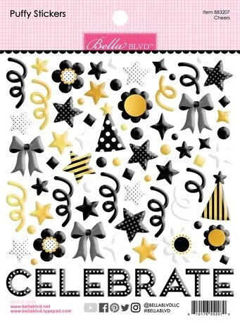LET'S CELEBRATE! PUFFY STICKERS