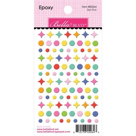 WALKING ON SUNSHINE Moonlit Epoxy Stickers