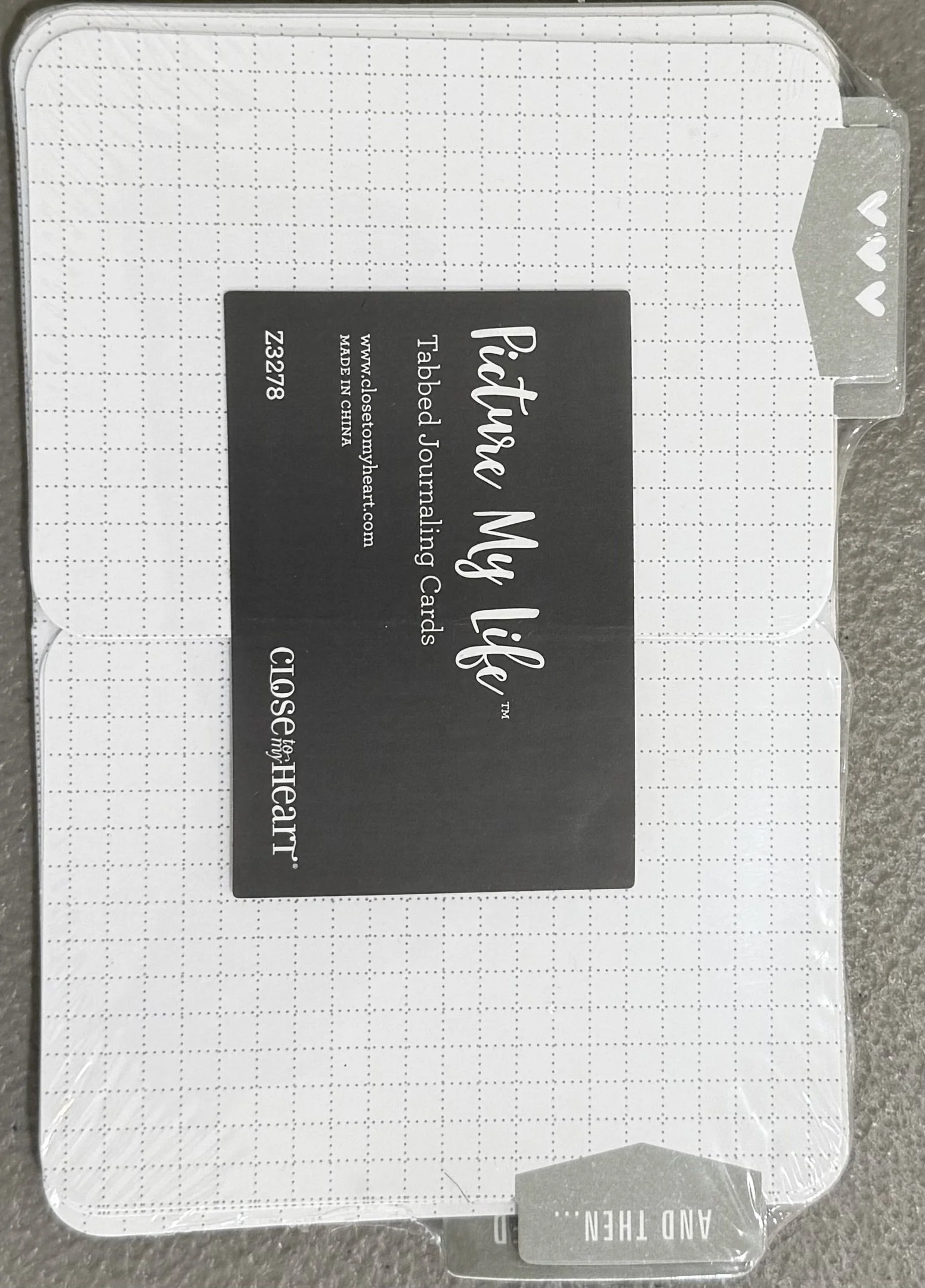 TABBED JOURNALING CARDS