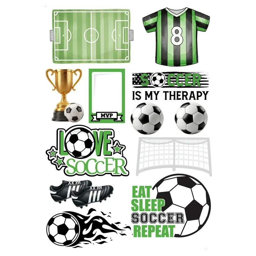 GO BIG SPORTS - SOCCER LASER CUT EPHEMERA