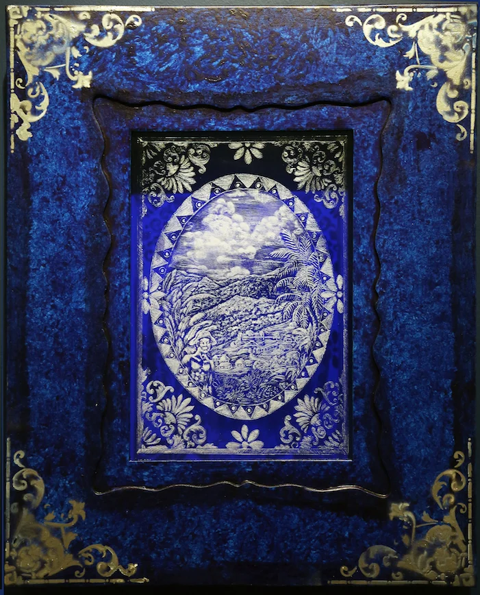 Ti Noel A Sans Souci, 2017, Engraving on plexiglass acrylic, 31h x 27w in